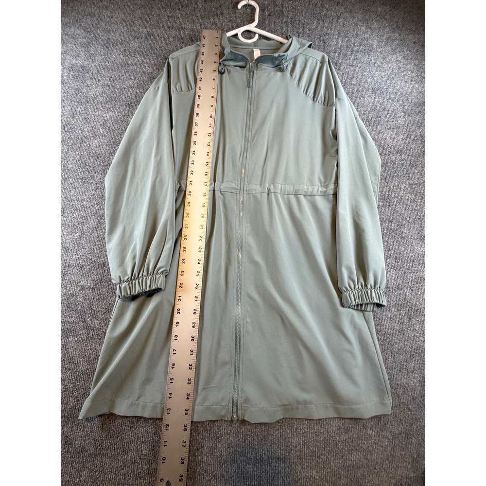Z by Zella Sage Green 2 Piece Set Long Zip Jacket and Cargo Pants Small - Picture 2 of 10